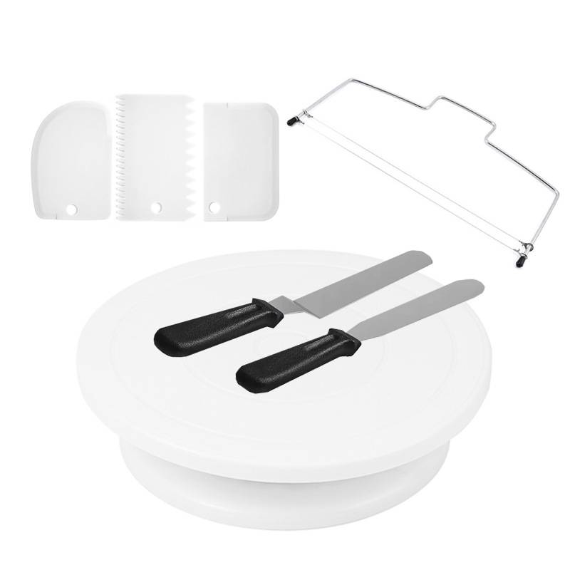 

Cake Turntable Leveler Rotating Stand Non Slip Pad Icing Tip Bags Straight Offset Spatula Scraper Set Decorating Baking Tools