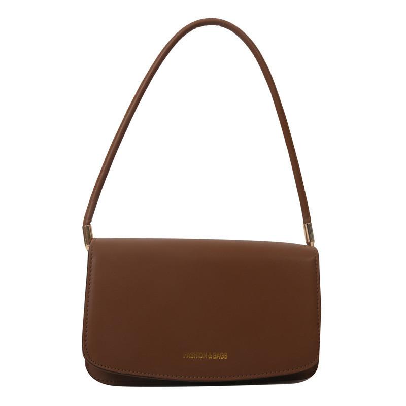Stylish Mid-sized Square Shape Crossbody Bag With Trendy Stitching And Patchwork Elements коричневый