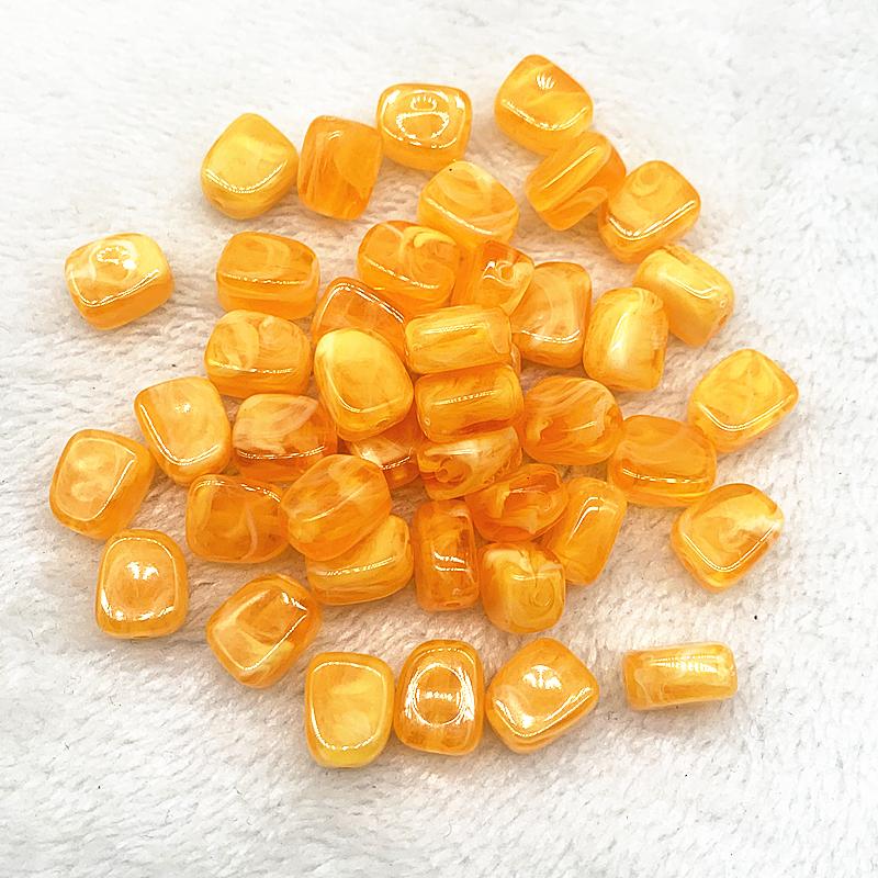 10pcs 14x10x7mm Square Shape Acrylic Beads Spacer Loose Beads for Jewelry Making DIY Bracelet Earrings Accessories