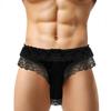 Sexy Mens Lace Briefs Open Butt Low  G-string Thong Underwear Panties