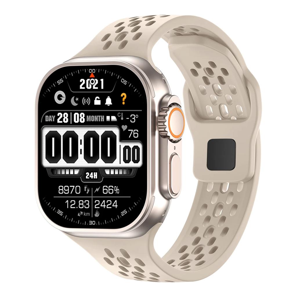 Silicone strap for Apple watch band 44mm 45m 41mm 42mm 40mm 44 45 mm ultra 49mm correa bracelet iwatch series10 9 7 8 6 5 se 4 3