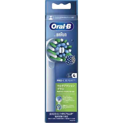 Oral B Braun Oral B Multi Action Glas-Ersatzbürsten Signalhaar-Ersatzbürste 4er Pack