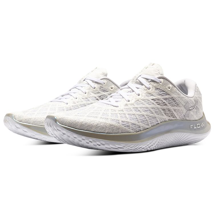 Under Armour Ua Flow Velociti Wind Professionnel Tissu Confortable Coupe Basse Chaussures de Course Décontractées Femme sneaker Blanc 3025222-101
