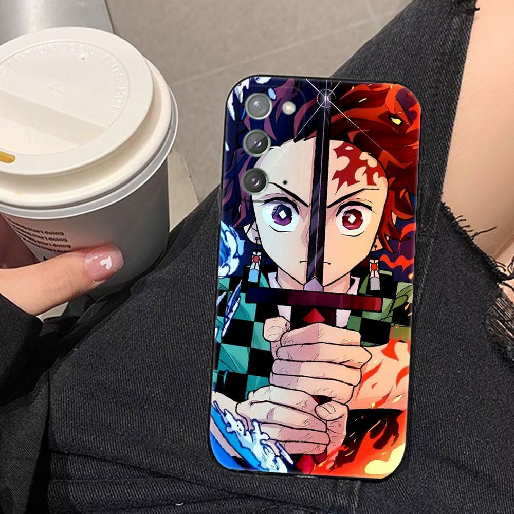 Anime Demons Slayers Tanjiro Phone Case For Samsung NOTE 20 10 M23 M53 A80 A70 A50 A30 A24 A13 A12 A07 A06 A05S A04 A03S Cover