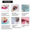 7Pcs 7 Styles Plastic Heat Transfer Film Logo Stickers Set for DIY T-Shirt Bags Hats Jackets Mixed Shapes 183~200x162~187mm 1pc/style