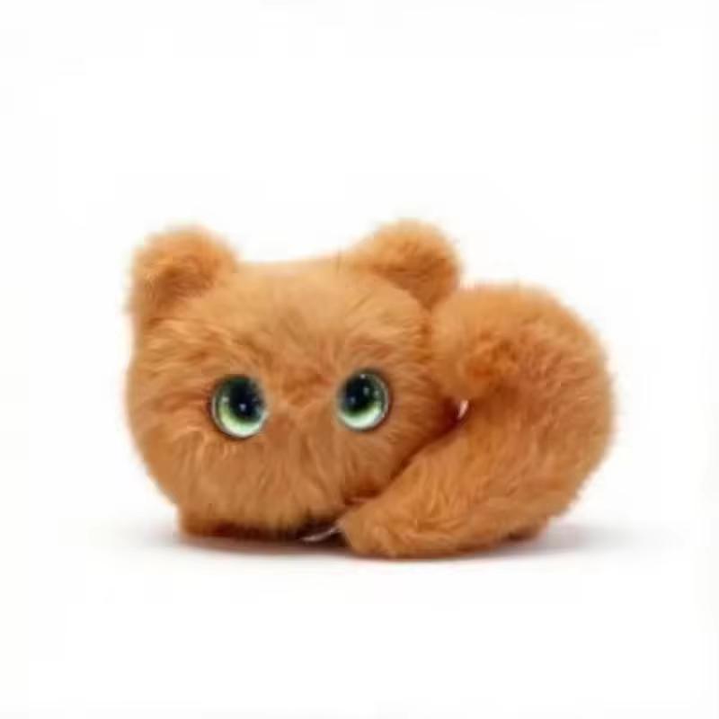 AI Curious Cat Cute Plush Toy Interactive Plush Bag Charm Emotional Healing Companion Supports AI Customization