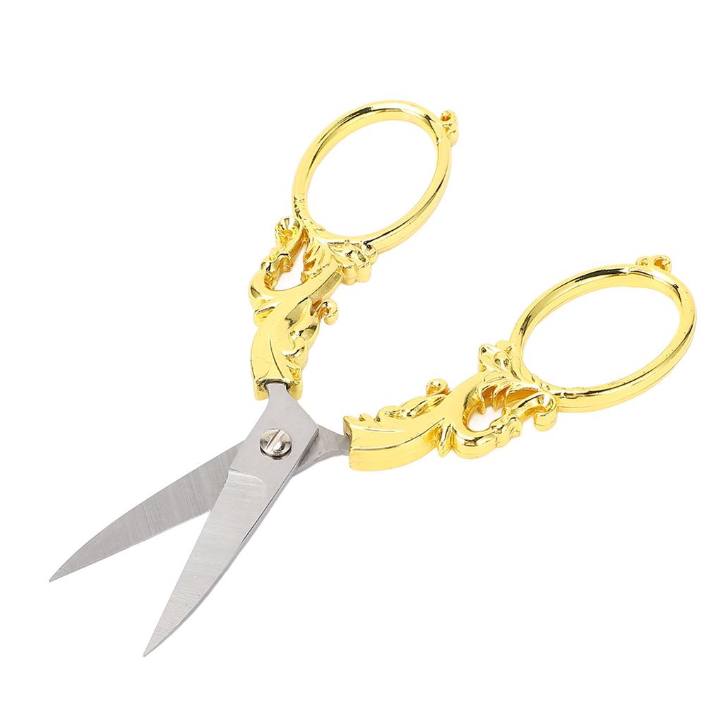 Embroidery Scissors Retro Stainless Steel Multifunctional Portable Scissors Shear Sewing Supplies