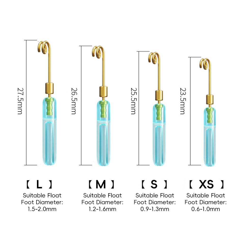 10PCS Detachable Sliding Float Seat Copper Head Quick-Rotating Float Seat Anti-Winding Fishing Group Accessories