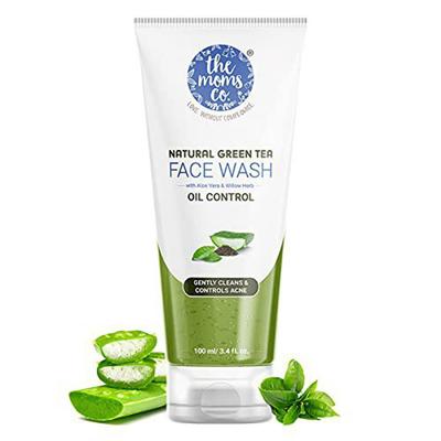 The Moms Company. Gel de Limpeza Facial Chá Verde Natural l Sem Sabão l Limpeza Profunda l Controla a Acne l Hidrata l Suaviza l Chá Verde l Aloe Vera l 100 ML