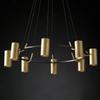 Minimalist Chandeliers Gold LED Black Ring Living Room Dining Lighting Bedroom Hanglamp  Wire Adjustable