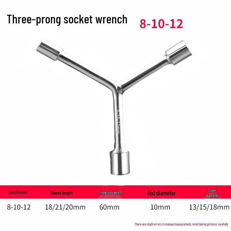 Y-Type Multi-Head Socket Wrench for Auto Repair