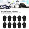10pcs Stethoscope Ear Tips Universal Replacement 2.5mm Silicone Stethoscope Earplugs for 5mm Ear Hooks