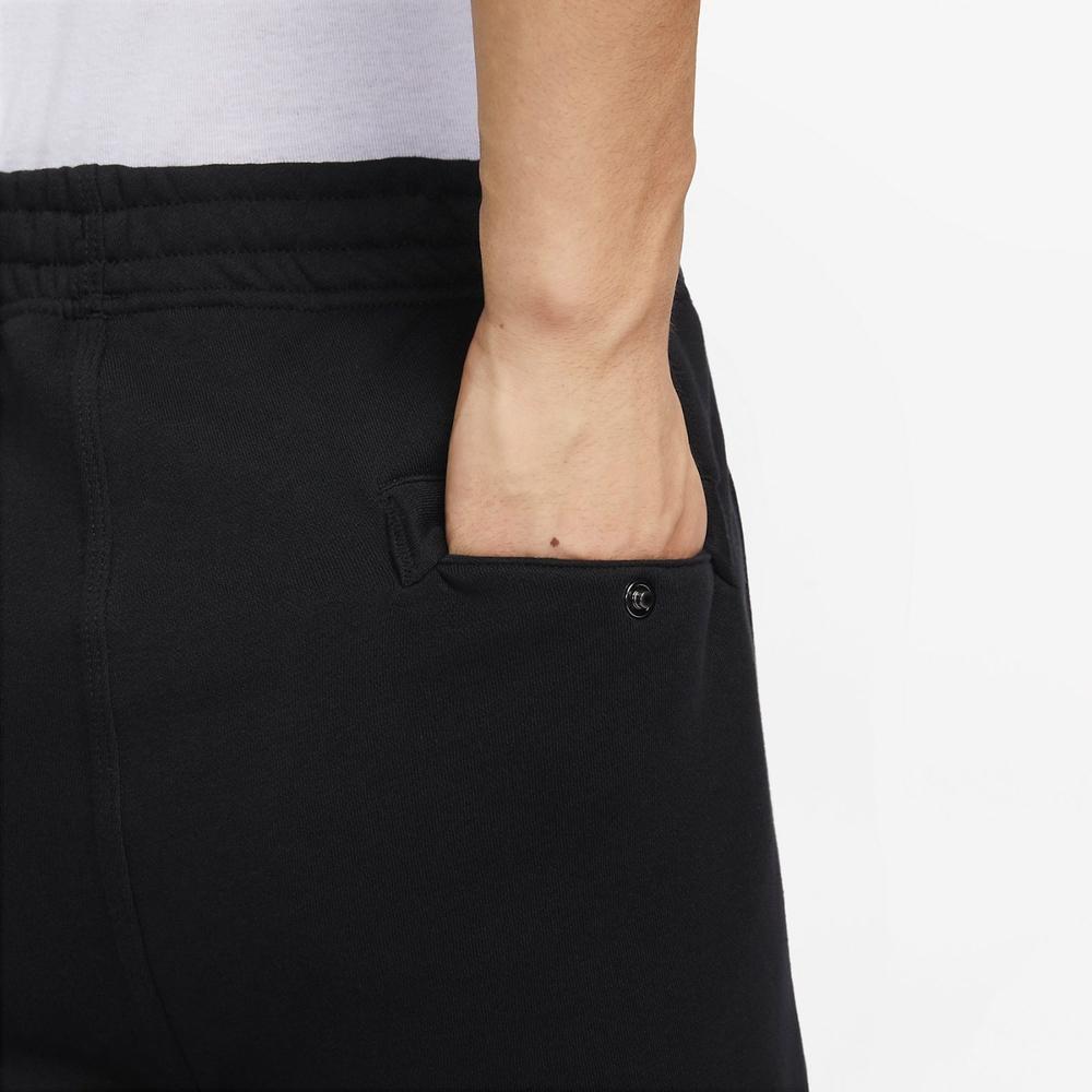 Nike Color Block Pocket Zipper Fleece Jacket Breathable Fleece Versatile Long Pants Casual Sports Suit Men Suit Black FZ6194-010+623455-010