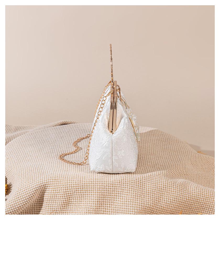 Elegante Hanfu-Tasche: Bestickter Cheongsam-Stil mit Froschknopf-Kissenschloss