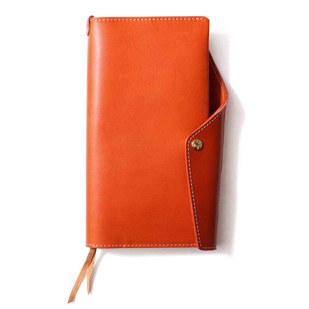 

Planner cover for Hobonichi Weeks genuine Tochigi for men and made in HUKURO [HUKURO] MEGA, leather, leather, slim, deformed, women, business, Japan, помаранчевий