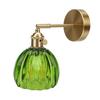 Wall Sconce Glass Lampshade Minimalist Aluminum Alloy Vintage Wall Lamp for Cafe Bedroom Restaurant