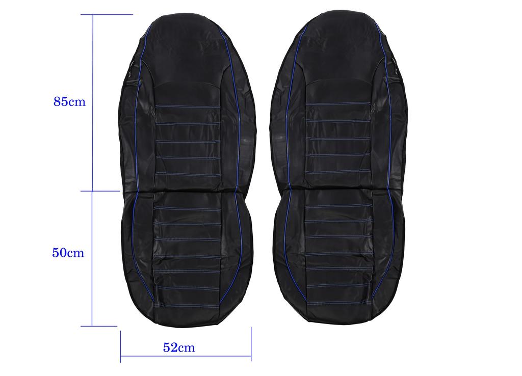 3Randy Universal Front Seat Covers for Standard and Light Driver and Passenger Apron Front Car Accessories Front Cars, Seats, Type, (2 Seats) (Blue