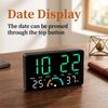 Home Temperature Humidity Meter Clock with Comfort Reminder Electronic LED Digital Alarm Clock Dual Alarms Snooze Table Watch