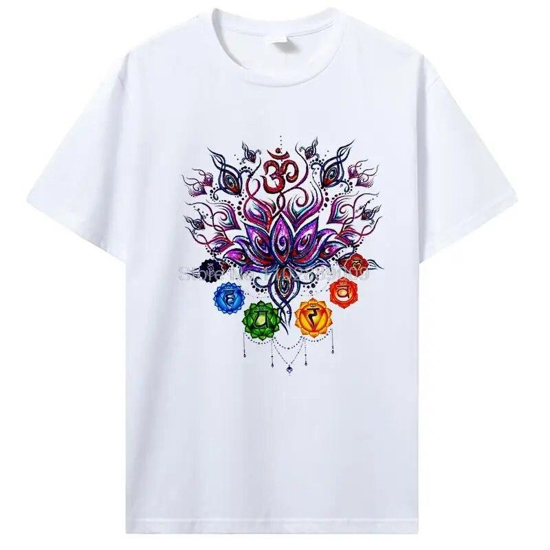 Rainbow Beautiful Mandala Tričko s grafickým potiskem Dámské Unisex tričko Cool Ležérní Bavlna Tričko s krátkým rukávem Harajuku Streetwear