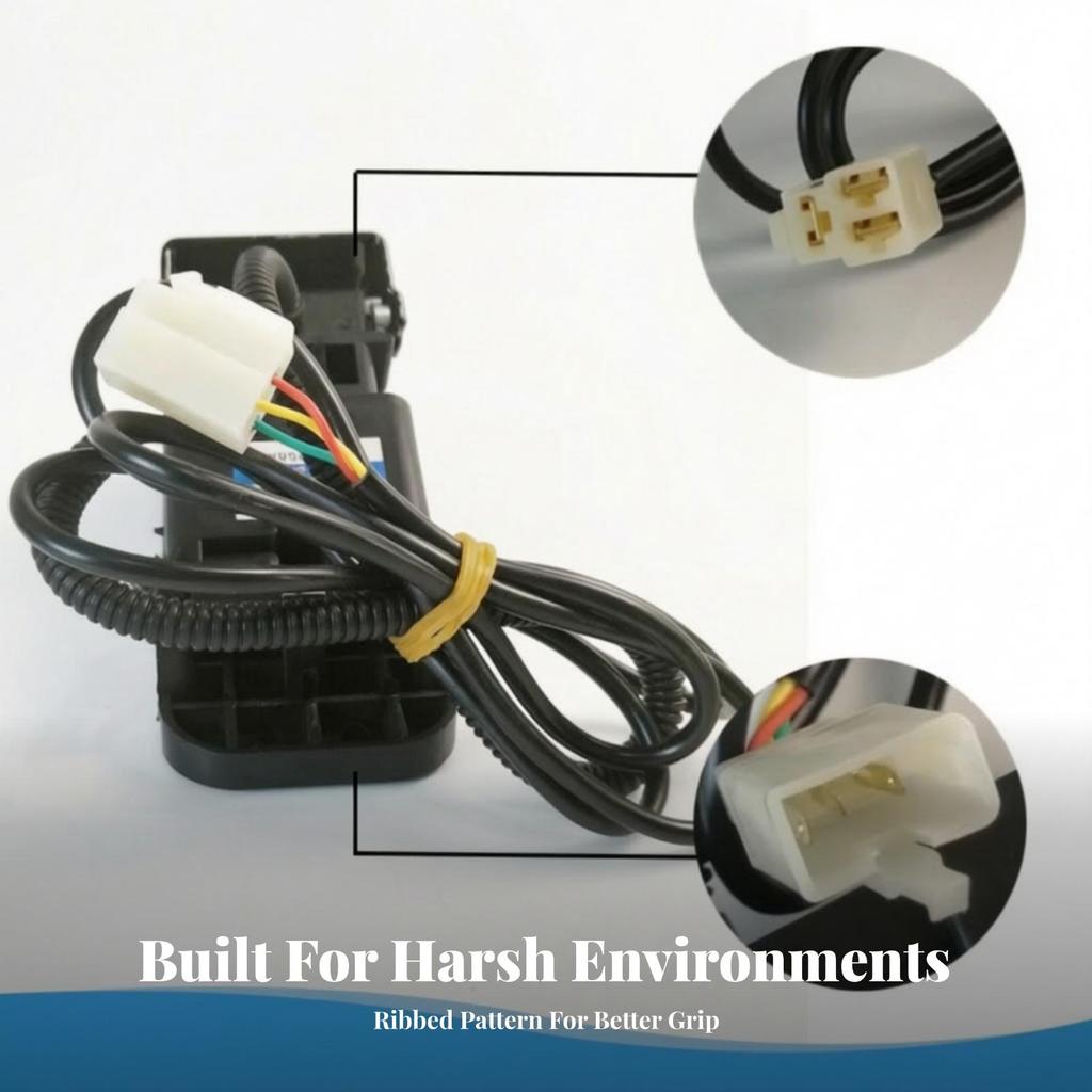 Gas Pedal with Cable Non-Slip Vehicle Part Metal for Forklifts, Builders
