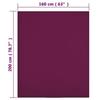 136256 vidaXL Drap-housse Jersey Bordeaux 160x200 cm Coton