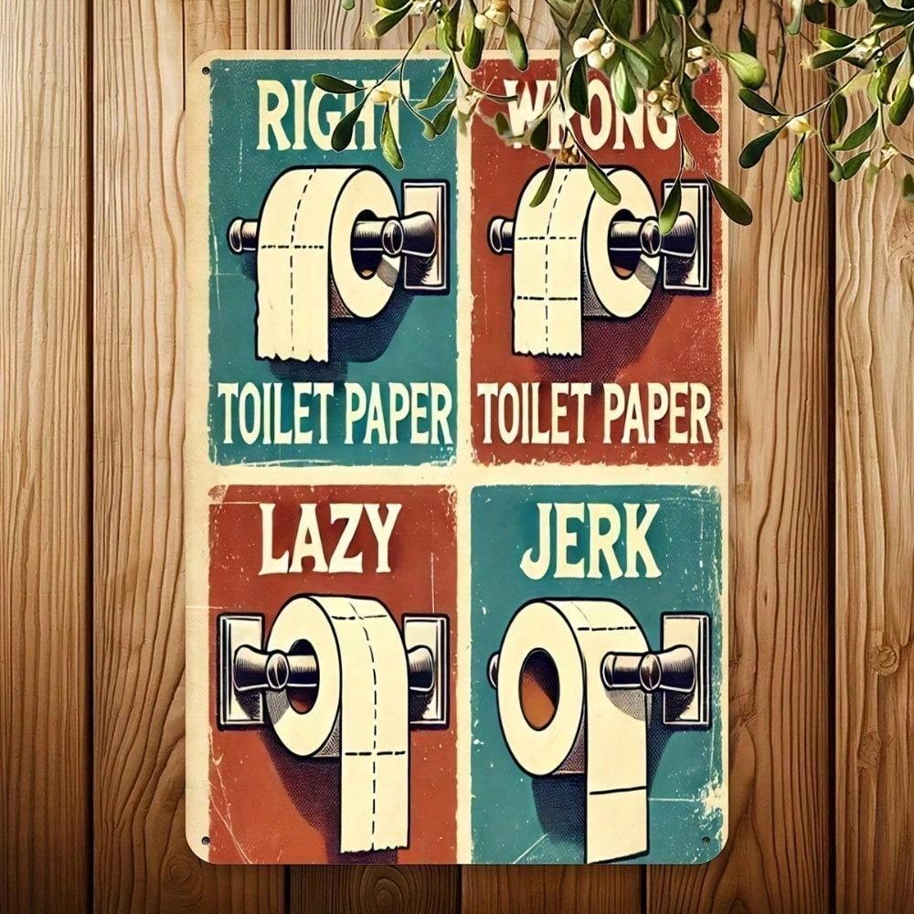 Funny Vintage Metal Tin Sign 8x12 Inch Novelty Wall Decor For Bathroom Bar Garage Farmhouse Man Cave Retro Plaque Home Decoration