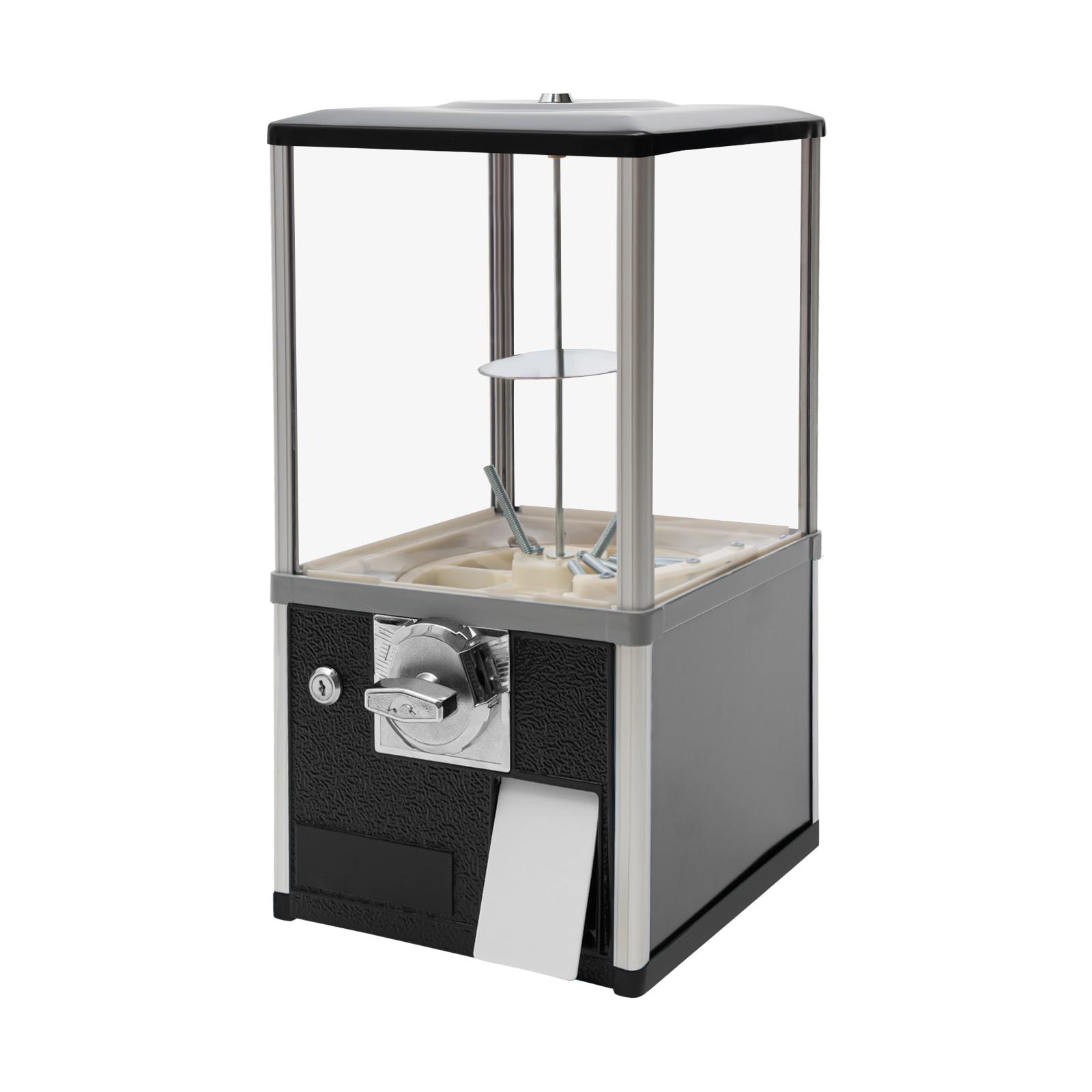 

Торговые автоматы по 25 центов, Большой капсульный торговый автомат, Коммерческий торговый автомат, Автомат для жвачки для детей с прозрачным окном чёрный