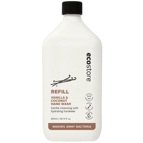 

ecostore Hand Wash Refill [Vanilla & Coconut] 850mL Hand Soap Liquid Soap Plant-derived Skin-friendly