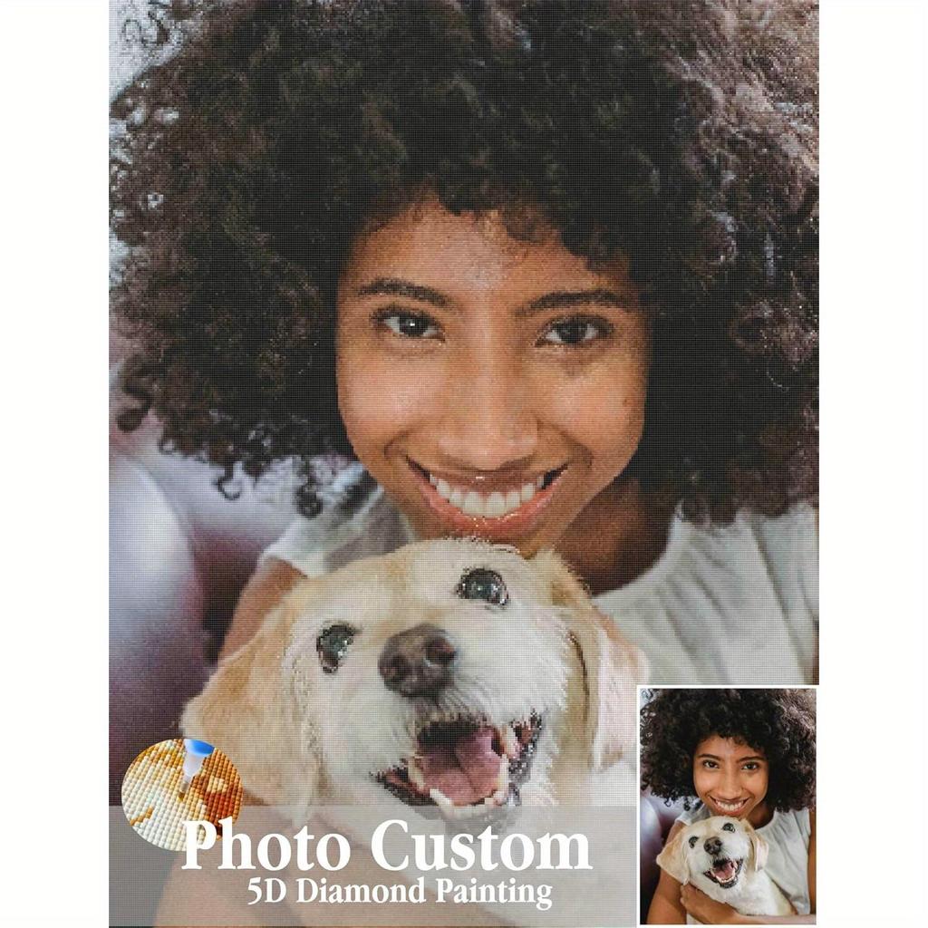 Photo Custom 5d Diamond Painting Family Photo Full Round Rhinestone Diamond Embroidery Home Decor Diy