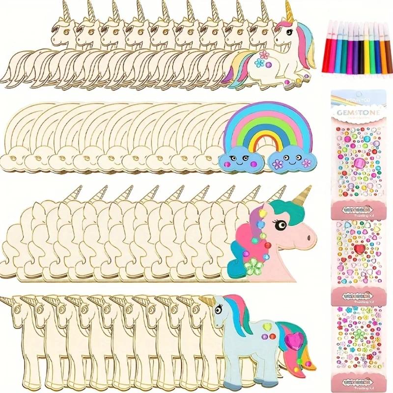 Top Quality Unicorn Craft Unicorn Wooden Craft Set, Unicorn Craft Painting, Painting with Unicorn, Wooden Craft Set
