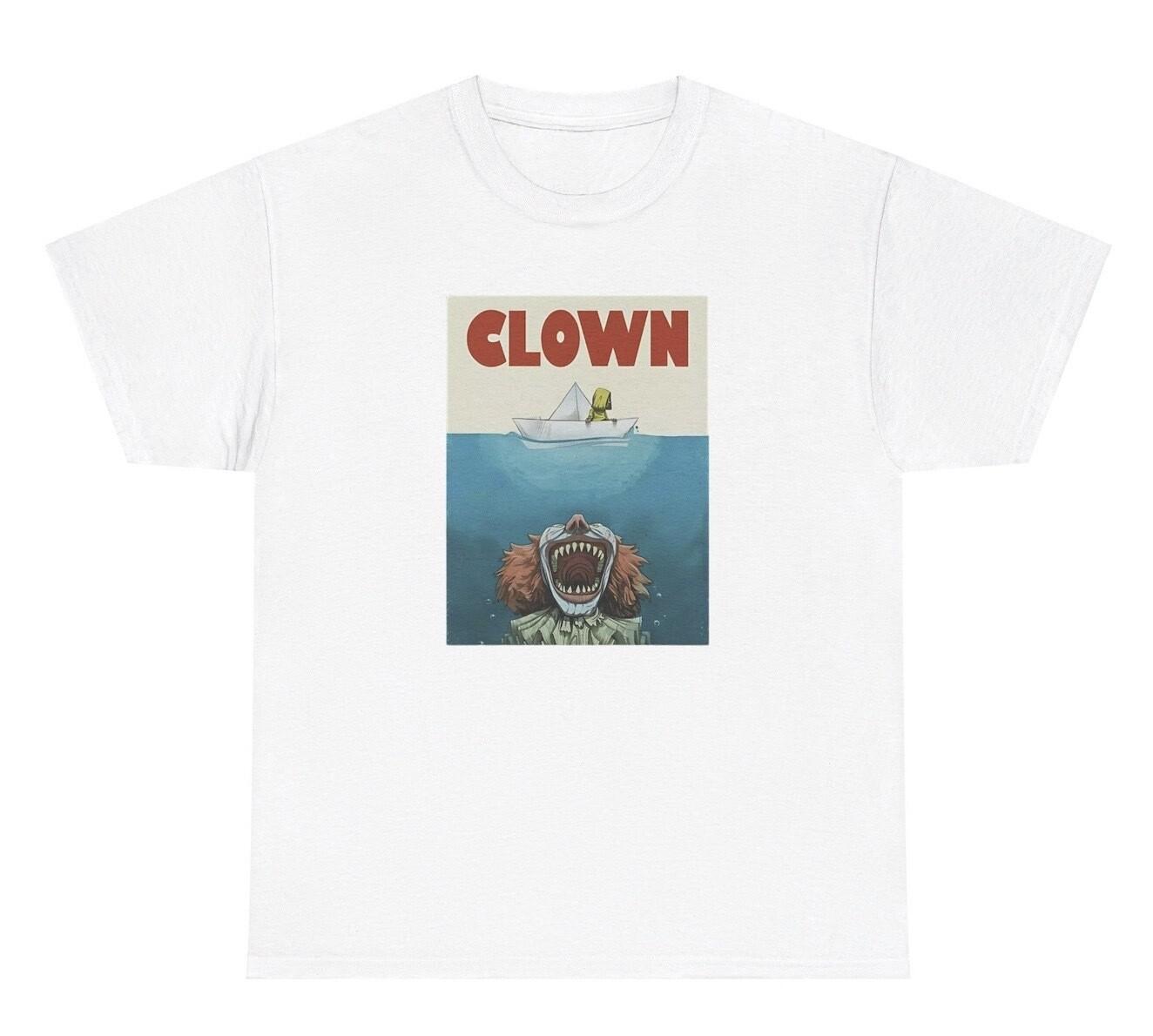 Clown Parody Movie T Shirt Funny Horror Halloween Joke Humor Gift Tee XXL