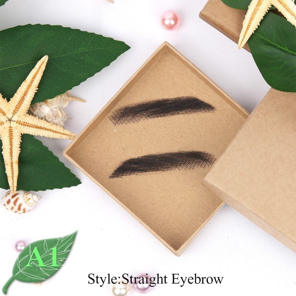 Men Lace Fancy Wave Style Eyebows Hand Made Eyebrows Artificial Weaving Eyebrow Wigs Fake Eyebrows