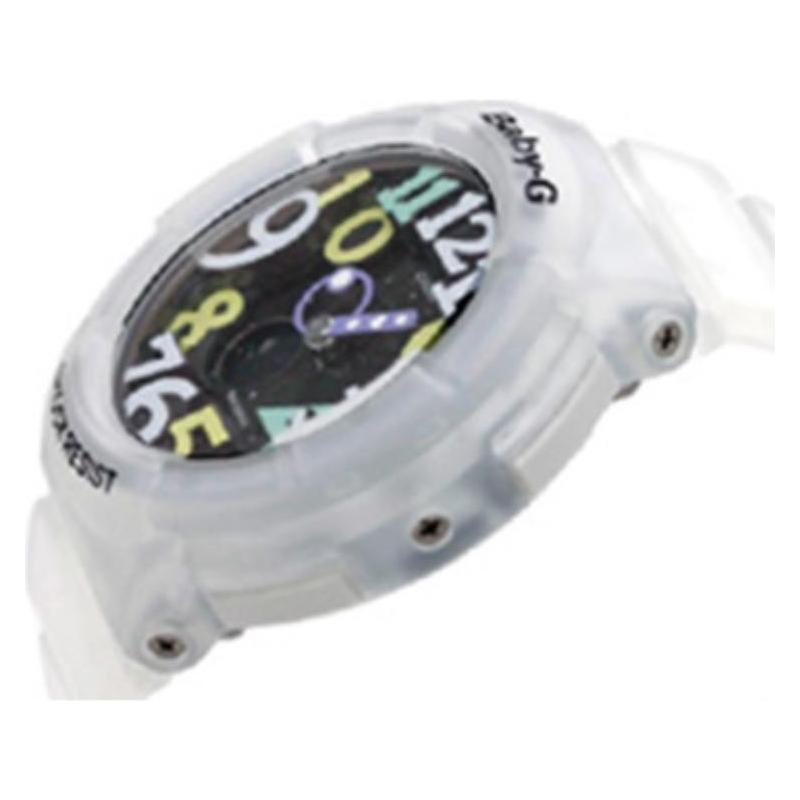 Casio BABY-G 100 Meters Waterproof Quartz Movement Resin Strap Japanese and Korean Watch Men's Watch Black Dial BGA-131-7B4