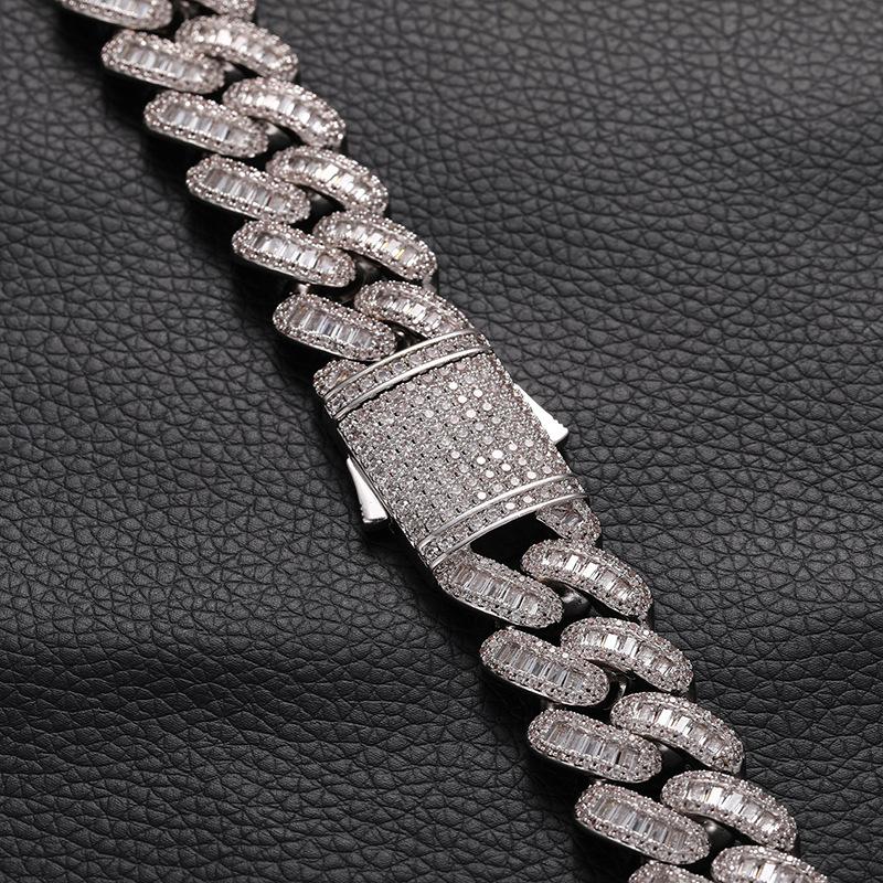 Exclusive In-Stock Men's 18K Gold-Plated Cuban Chain - Zircon Gemstone Copper Body Fashion Jewelry