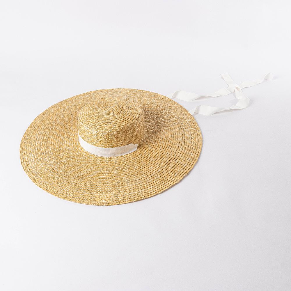 

Летняя кепка ручной работы Rafficm Chistraw, женская солнцезащитная кепка с полями от солнца, женская праздничная пляжная шляпа для отдыха head size 57cm