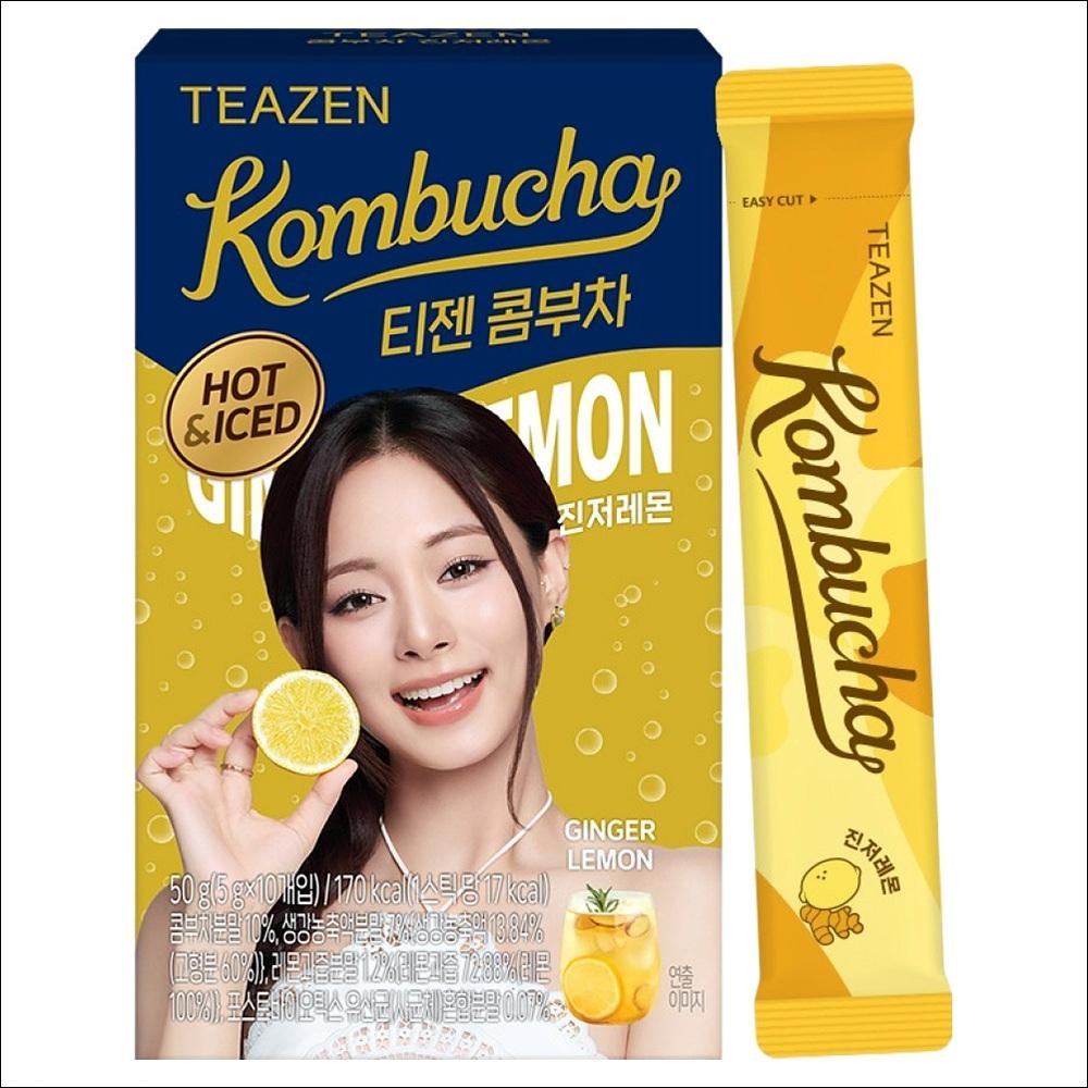 TEAZEN Горячий чай комбу с имбирем и лимоном, 10шт, 5г 5g X 10EA