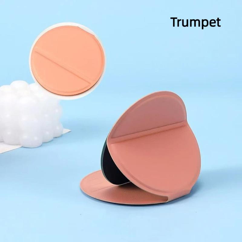 Travel Essentials Makeup Mirror Ultra-Thin 0.7Cm Folding Cosmetic Mirror Pu Leather Cover Portable Pocket Mirror For Handbag