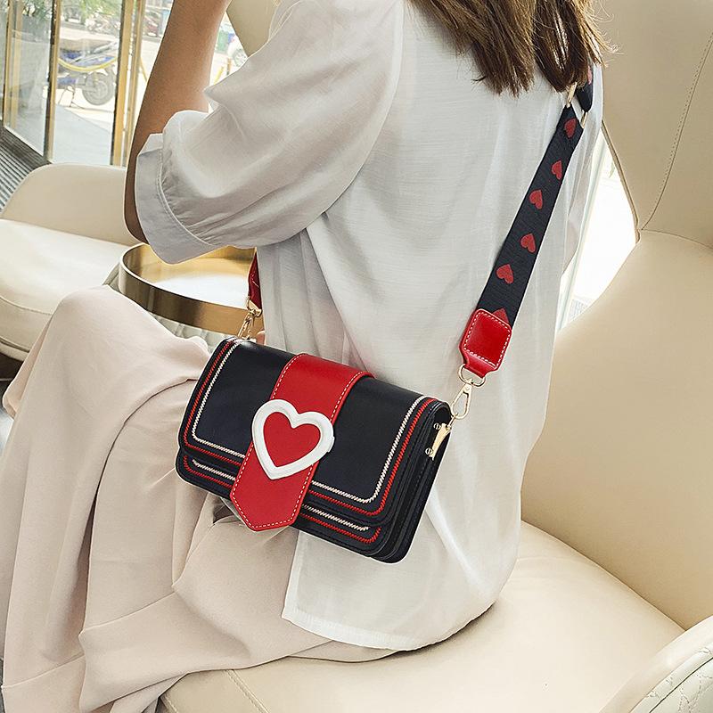 Modische Umhängetaschen mit breitem Schultergurt für Damen Schultertasche Einfache Lässige Vielseitige Geldbörsen und Handtaschen Designertaschen