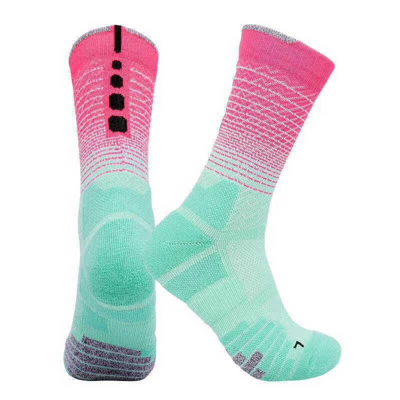 OEING Градиентные Толстые Терри Баскетбольные Носки 39-44 (2 Pairs)
