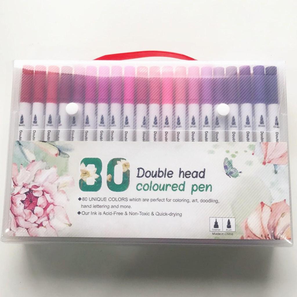 Double-Ended Fineliner Soft Tip Watercolor Pens - Children's Art Set