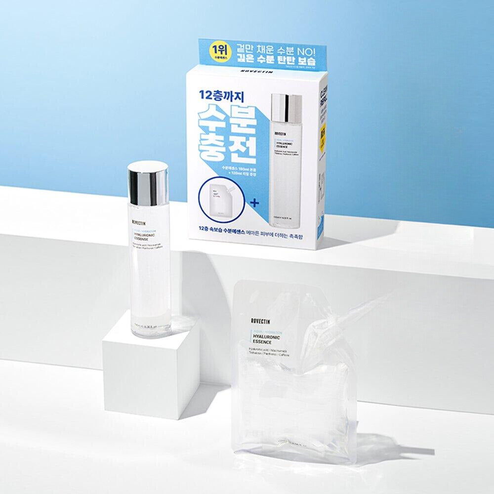ROVECTIN Hyaluronic Essence 180mL Refill Set (+Refill 120mL)