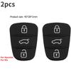 Car Replacement 3 Button Remote Key Fob Case Rubber Pad for Hyundai I10 I20 I30 IX35 for Kia K2 K5 Rio Sportage Flip Key Parts