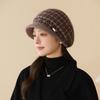 Autumn And Winter Middle-Aged And Elderly Hats, Female Mother Hats, Fleece Thickened, Warm Ears, Cold Protection, Old Lady Knitted Rabbit Fur Hats