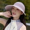 Women's Quick-Dry Ice Silk Sun Hat with Large Brim - Summer Open Top, Korean Style, for Large Head Circumference