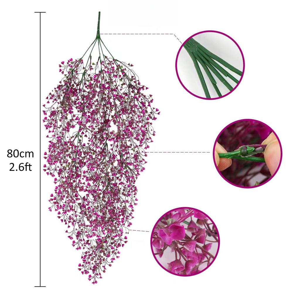 30palcová umělá eukalyptová listová girlanda Falešná rostlina pro domácí pokojovou výzdobu Zahradní svatební dekorace Venkovní ozdoby Doplňky