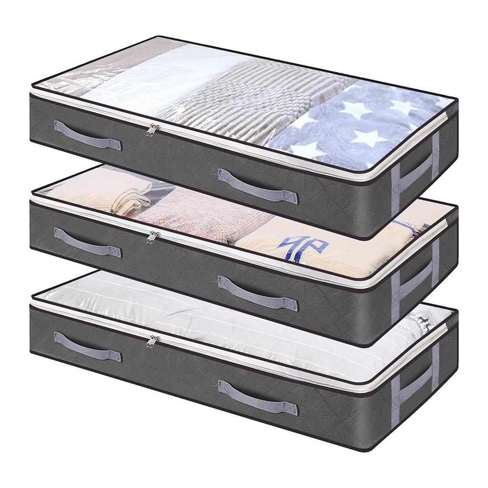Non-woven Under-bed Quilt & Clothes Storage Box - Dustproof, Moisture-proof, Foldable Organizer