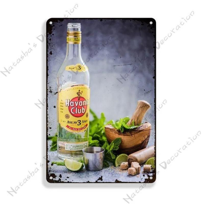 

Havana Club Rum Bar Metal Sign 30x20cm, Vintage Alcohol Advertising Decor