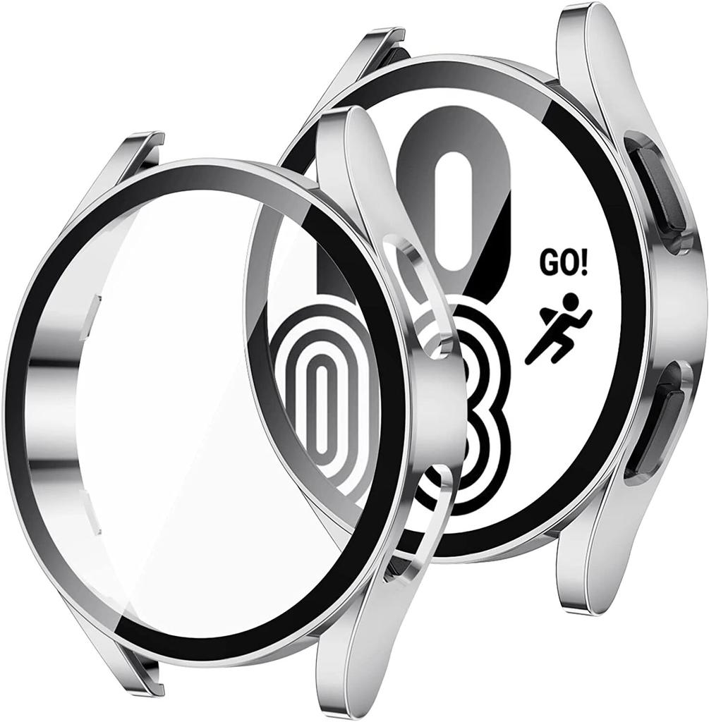 Glass+Case for Samsung Galaxy Watch 5 4 40mm 44mm Accessorie PC All-around Anti-fall Bumper Cover Watch5 Watch4 Screen Protector