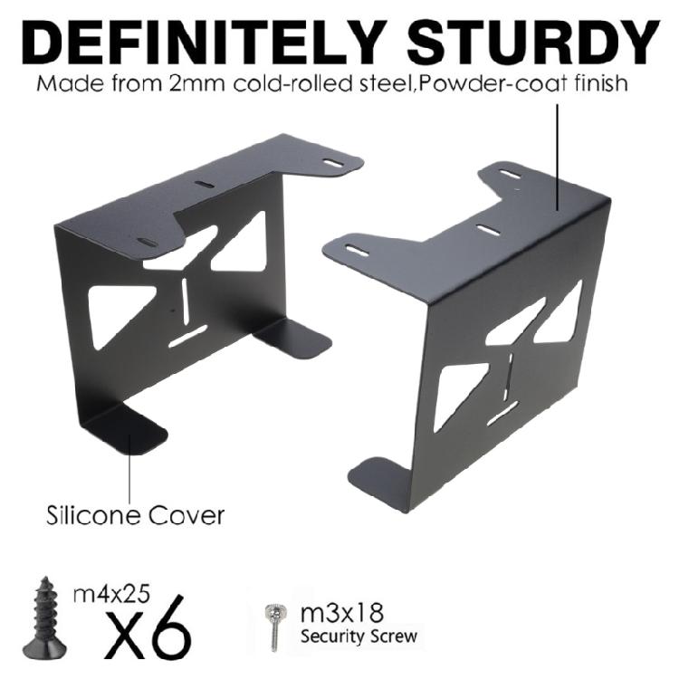 Versatile Metal Bracket Neat Desk Gaming setups Enhancer Organizational Desk Accessory Upgrades for  Consoles Storage