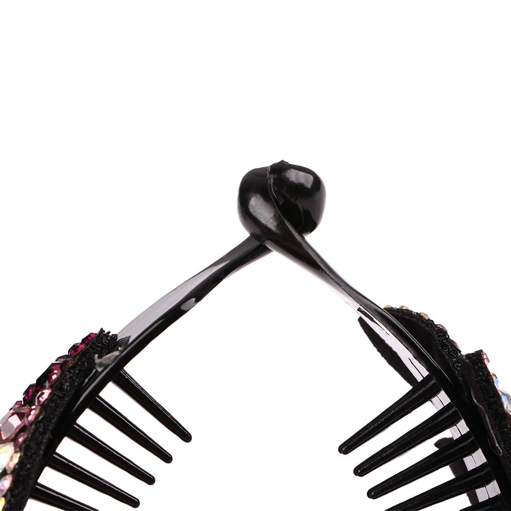 Rhinestone Women Hair Accessories Floral Leaves Hair Claw Bird Nest Twist Clip Bun Maker Headwear